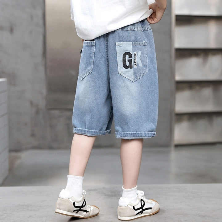 Jungen Denim-Cargo-Shorts mit einzigartigem Design Drune