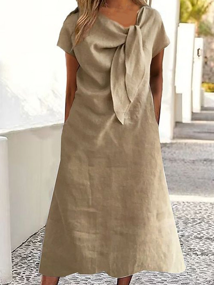 Damen Maxikleid mit schickem Schleifen-Design Drune
