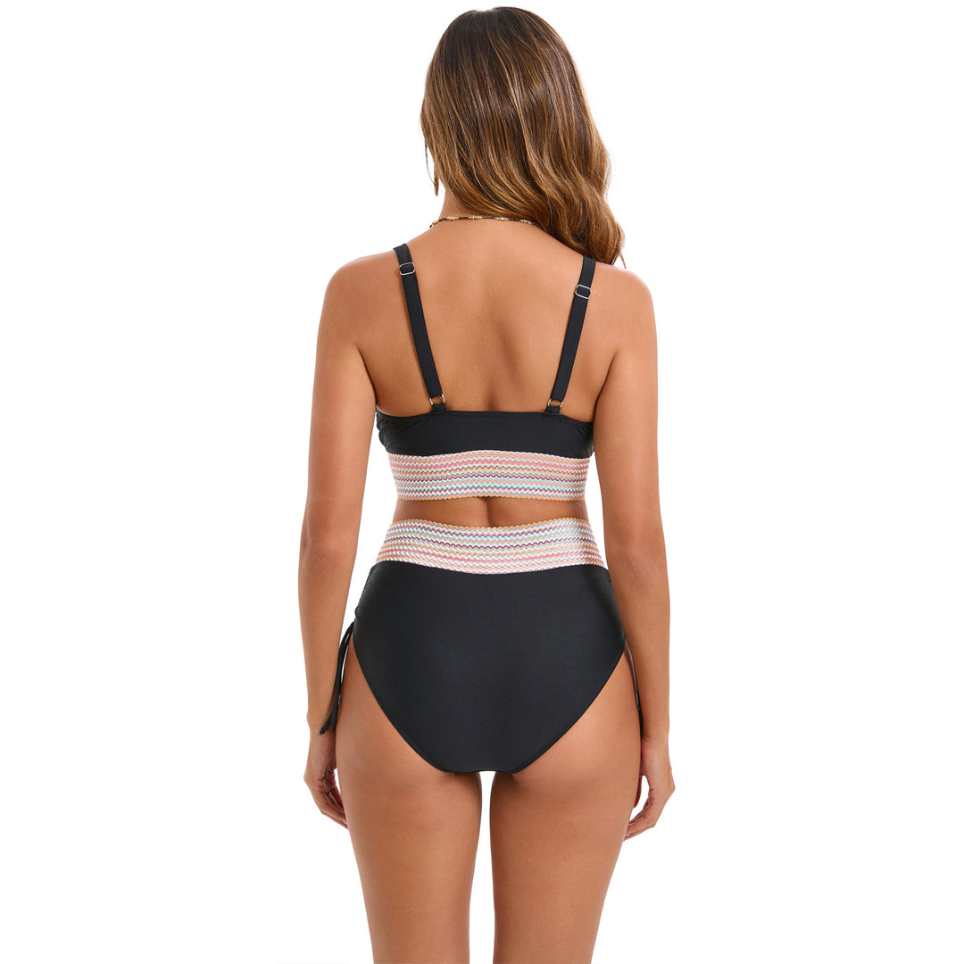 Damen Hochtailliertes Bikini-Set mit trendigen Schnürdetails Drune
