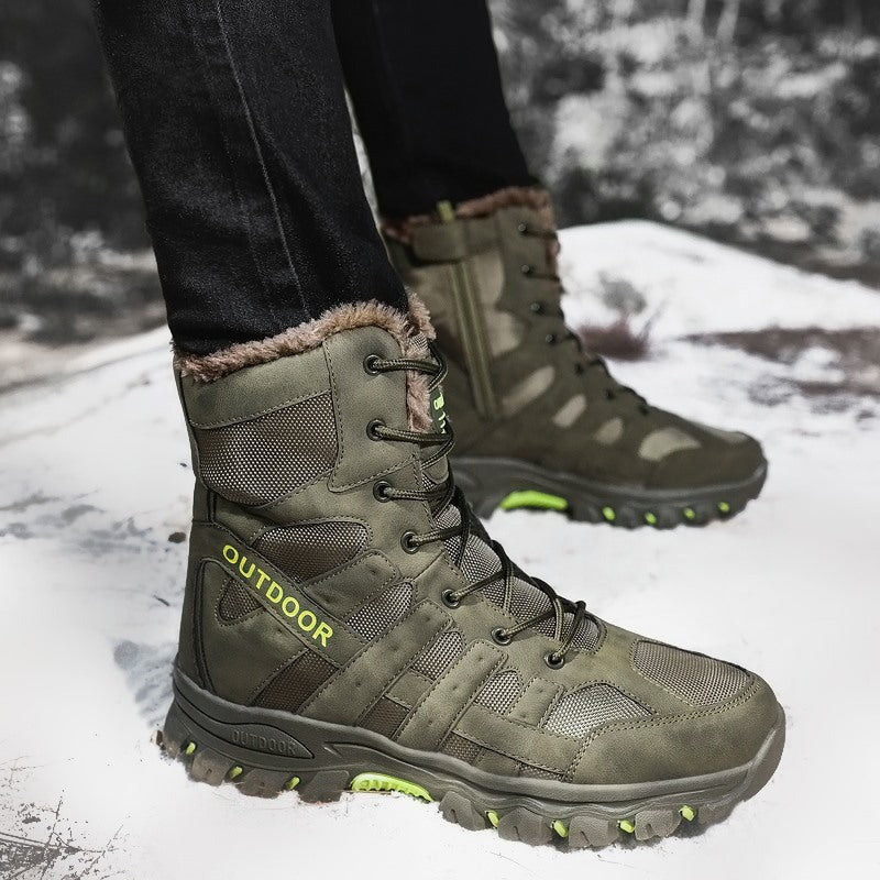 Damen Stiefel für Abenteuer im Freien mit warmem Innenfutter und rutschfester Sohle Drune