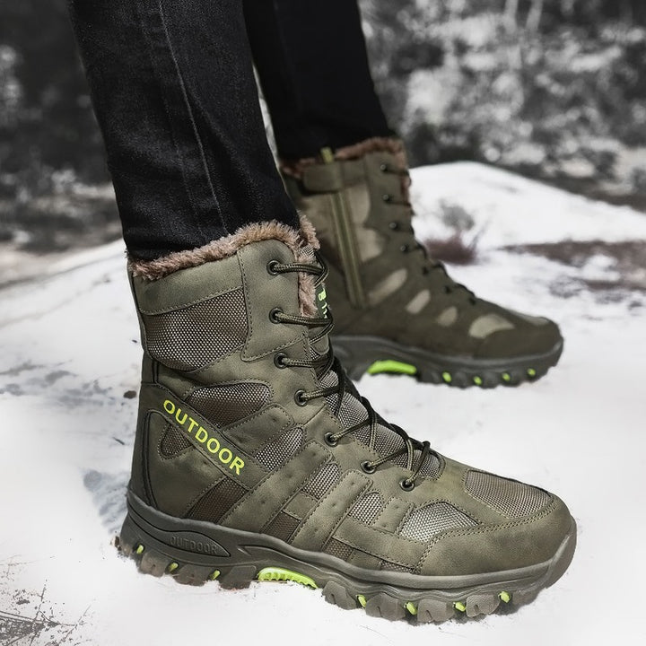 Damen Stiefel für Abenteuer im Freien mit warmem Innenfutter und rutschfester Sohle Drune