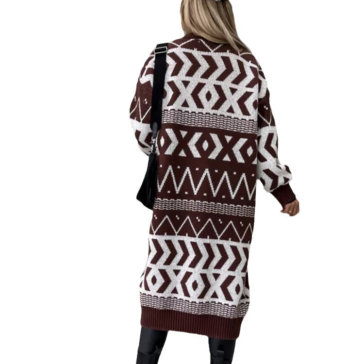Damen Strickcardigan mit modernen Mustern und eleganter Bauweise Drune