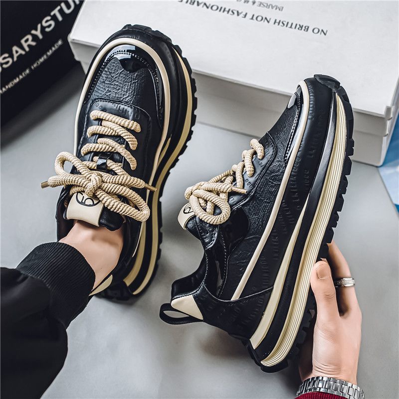 Damen modische Sneakers mit strukturierter Surface und stabiler Sohle Drune