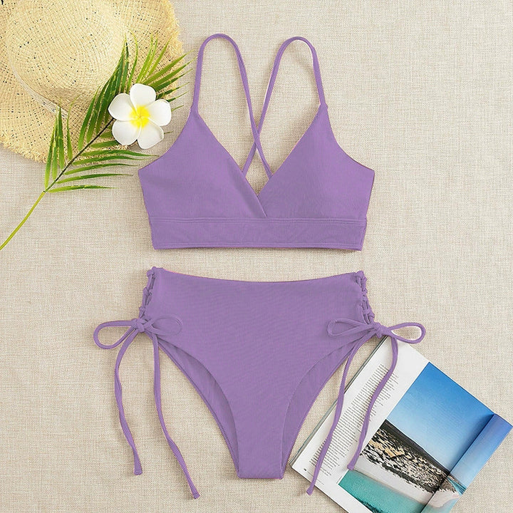 Damen Bikini-Set mit raffiniertem Schnürdetail Drune