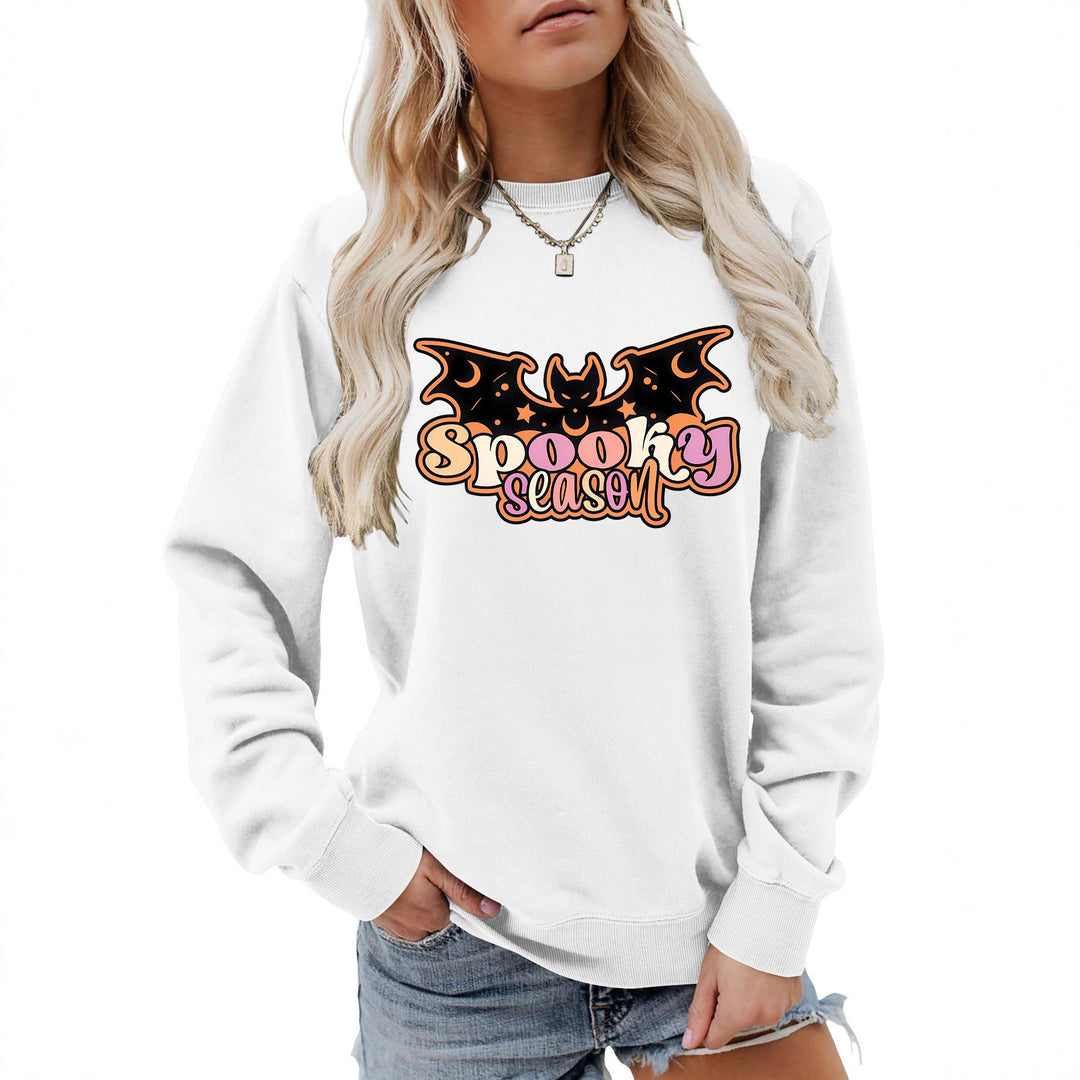 Damen Sweatshirt mit kreativem Halloween-Motiv Drune