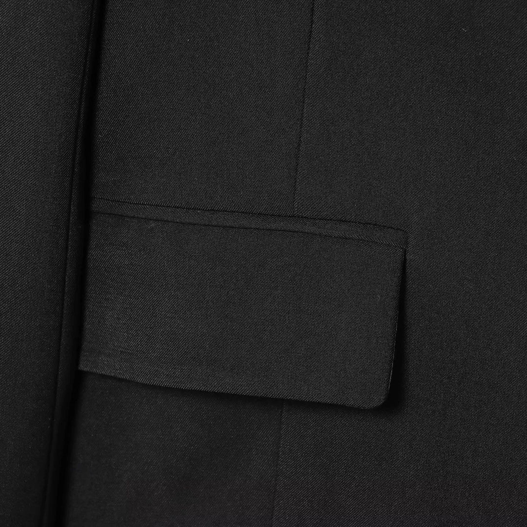 Damen elegante Wickeljacke mit dekorativem Satin-Bindeband Drune