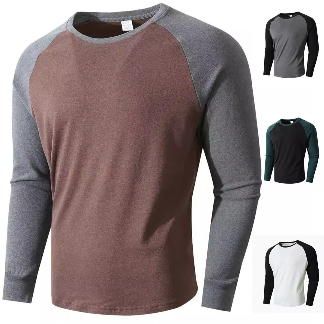 Herren Sportliches Langarmshirt mit Raglanärmeln Drune