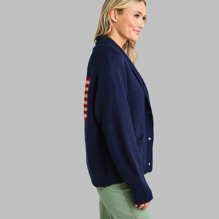 Damen Strickjacke mit modischem Design und bequemen Taschen Drune