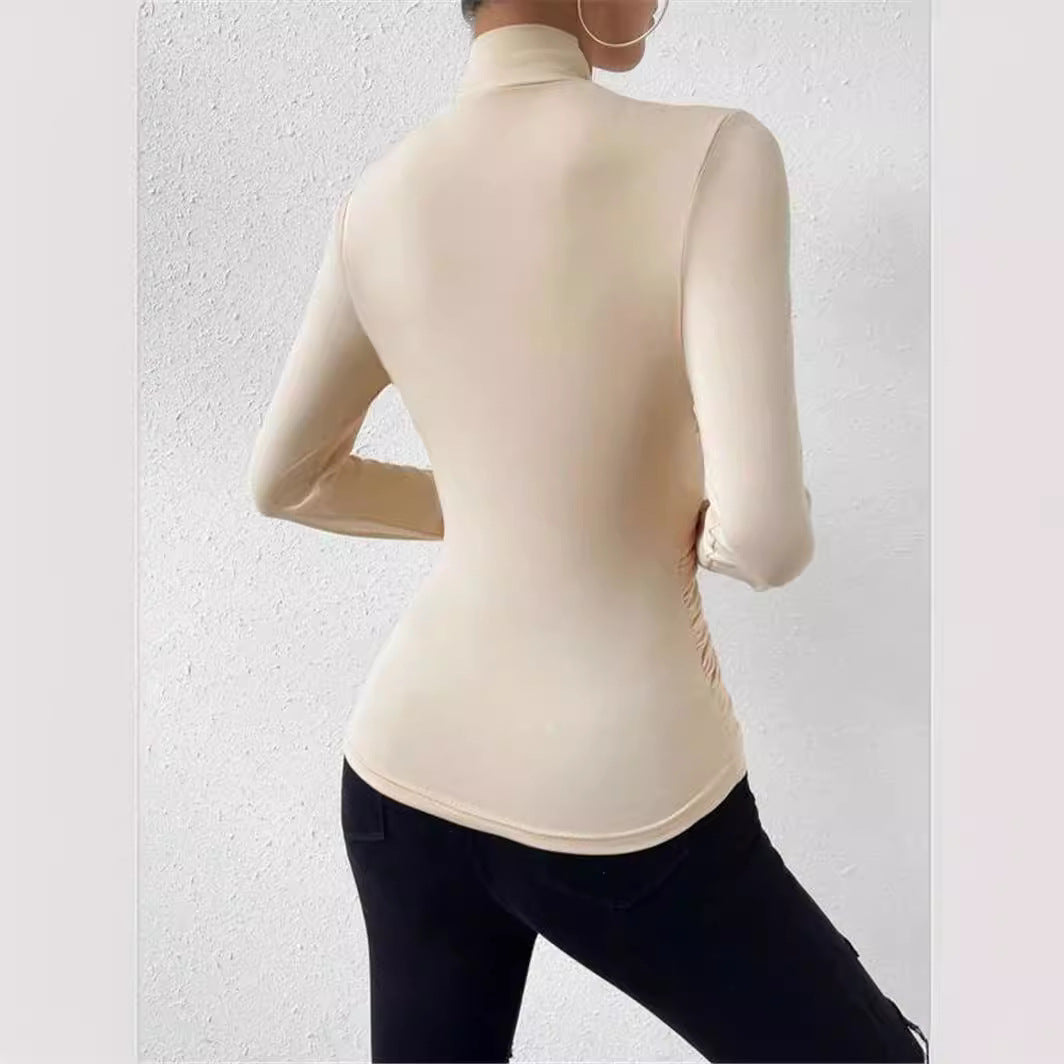 Damen Langarmshirt mit raffiniertem Wickeldesign Drune