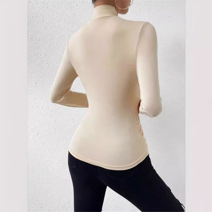 Damen Langarmshirt mit raffiniertem Wickeldesign Drune