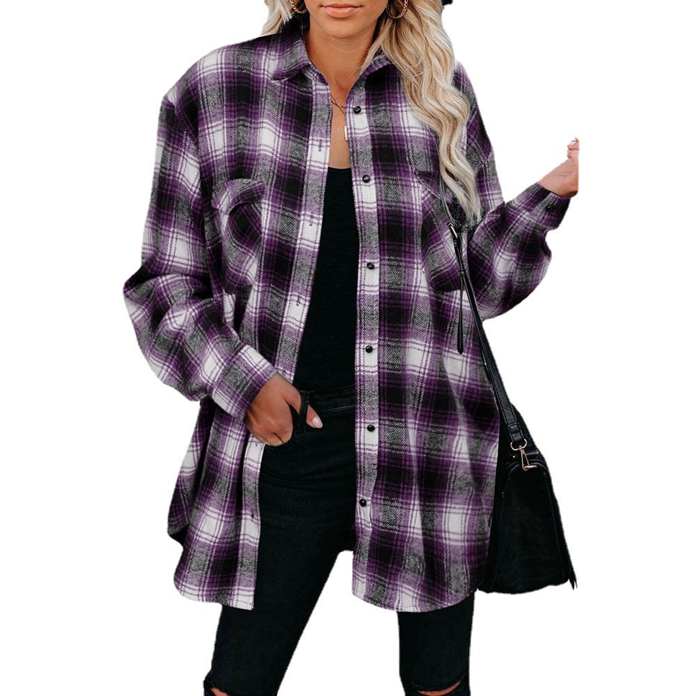 Damen Flanellhemd Drune