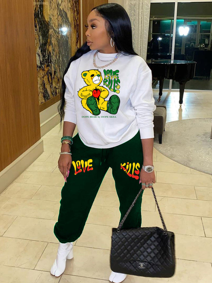 Damen Stylische Sweatpants Drune