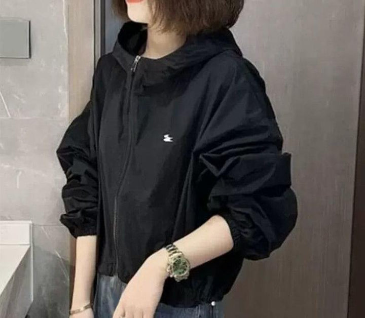 Damen Leichte und atmungsaktive Windbreaker-Jacke Drune
