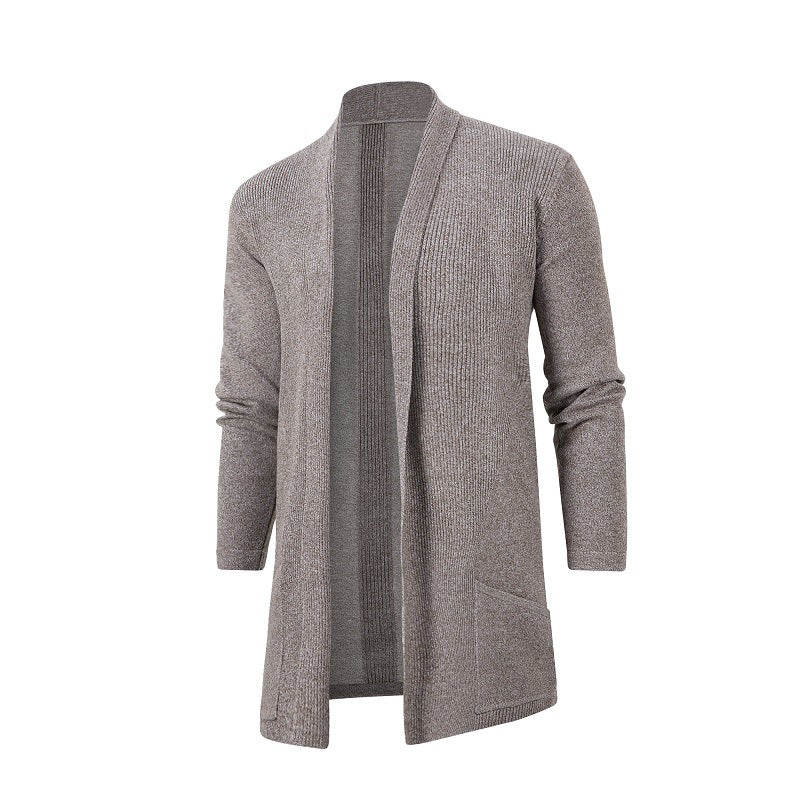 Damen Strickjacke mit offener Front und tiefem Kragen Drune