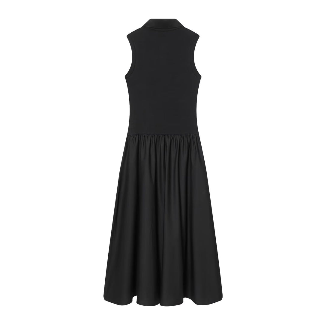 Damen Polo-Kleid mit schwingendem Rock und klassischem Kragen Drune