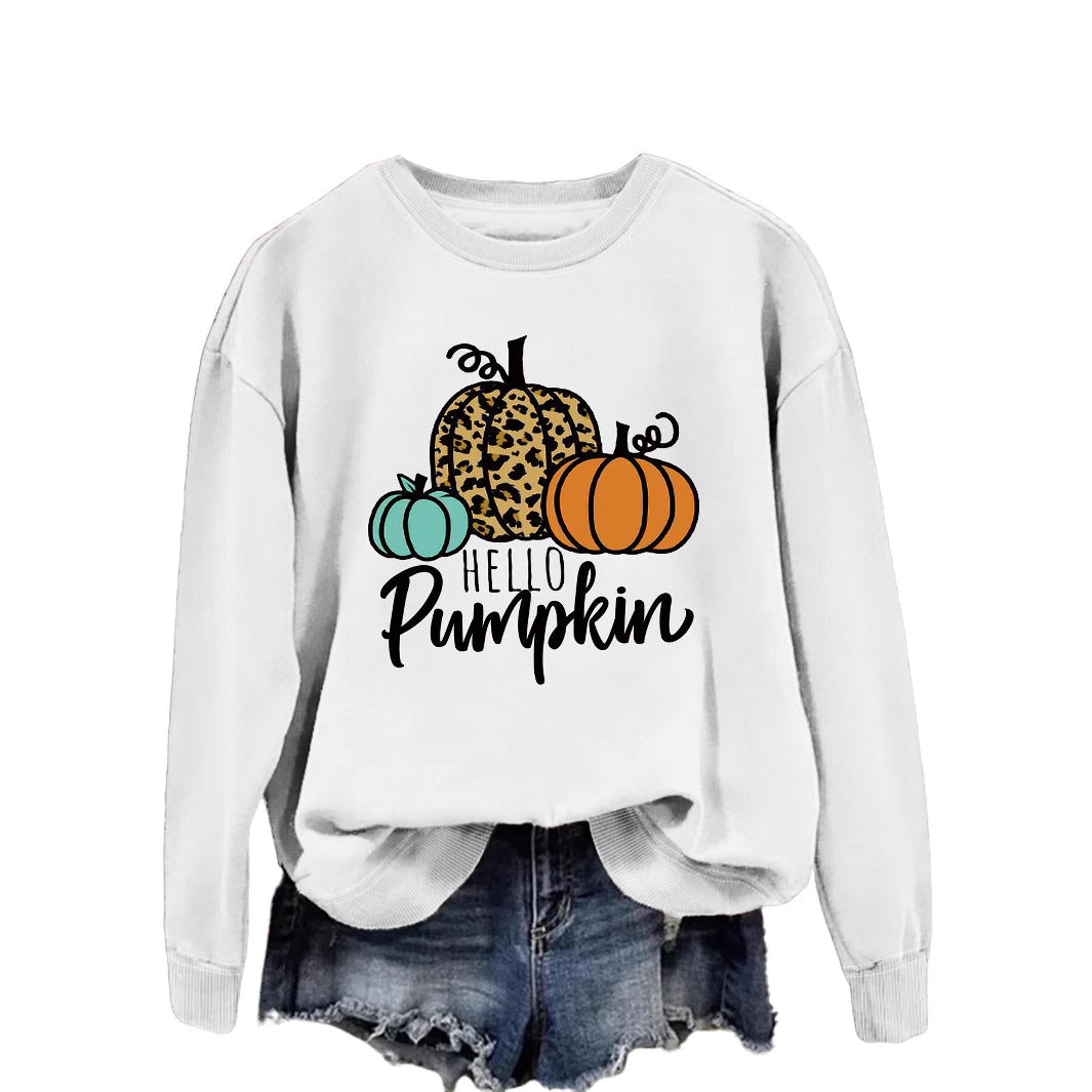 Damen Sweatshirt mit kreativem Herbstmotiv und lässigem Schnitt Drune
