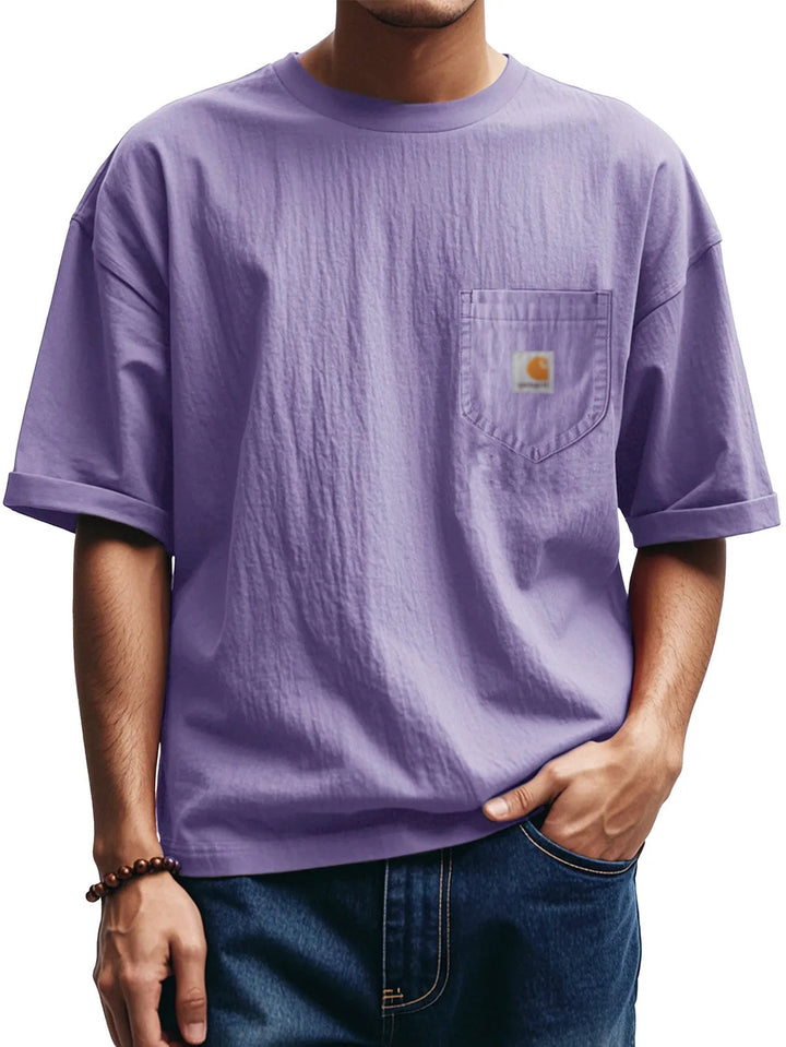Herren Relaxed Fit Pocket T-Shirt Drune