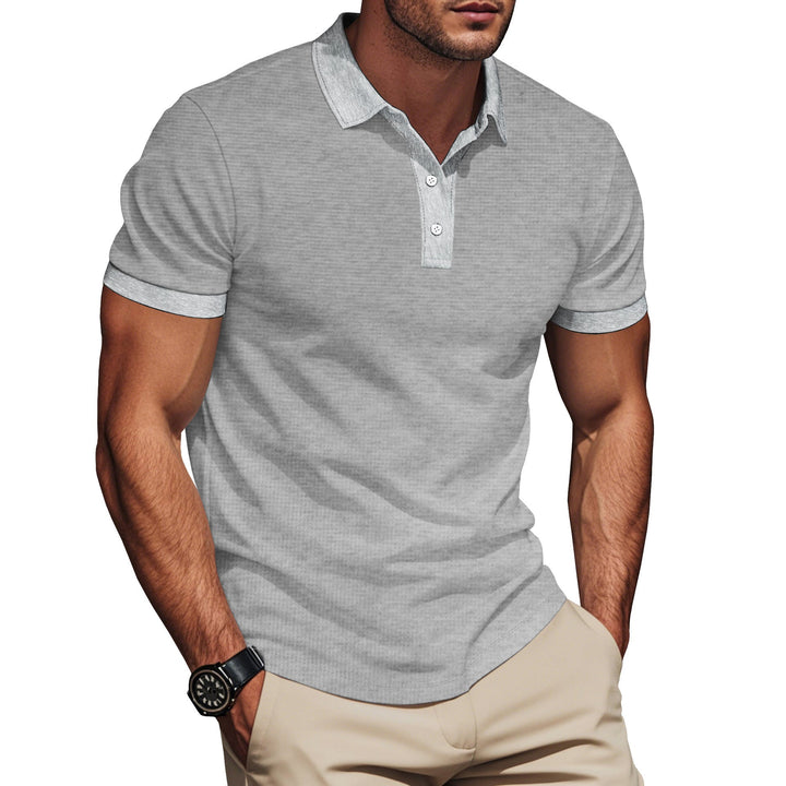 Herren Poloshirt mit strukturiertem Design und Komfortbund Drune