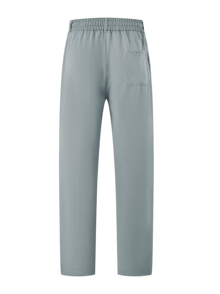 Herren funktionale Freizeithose mit elastischem Bund und praktischen Seitentaschen Drune