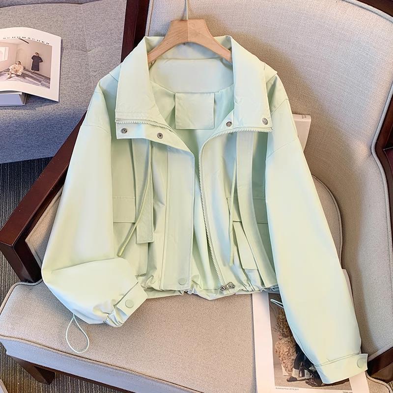 Damen leichte Übergangsjacke mit verstellbarem Bund und praktischen Taschen Drune
