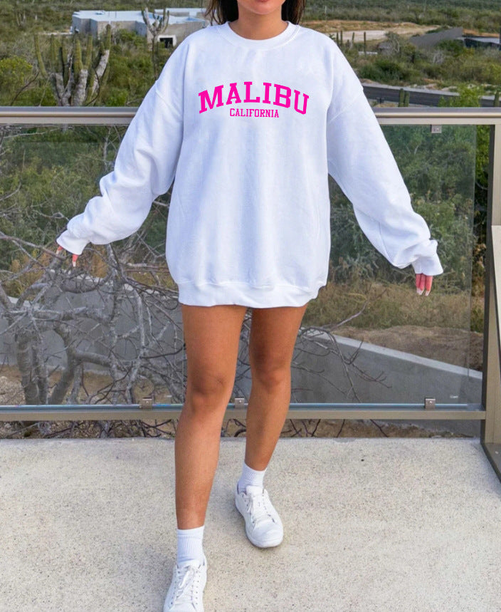 Damen Sweatshirt mit lässigem California-Logo und weichem Material Drune