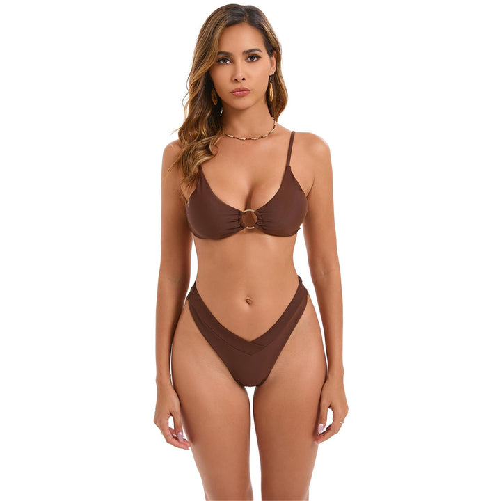 Damen Triangel-Bikini mit modischem Ring-Detail Drune
