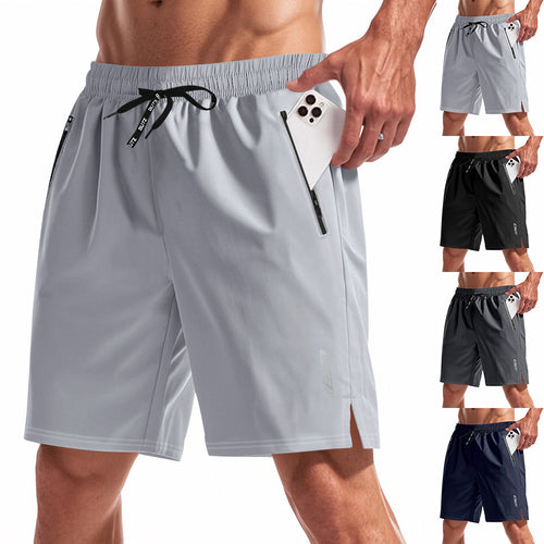 Herren Sportliche Badeshorts mit feuchtigkeitsregulierender Technologie und praktischen Reißverschlusstaschen Drune