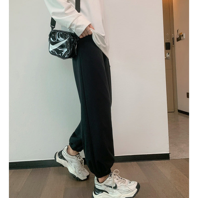 Damen Bequeme Sweatpants mit elastischen Bündchen Drune