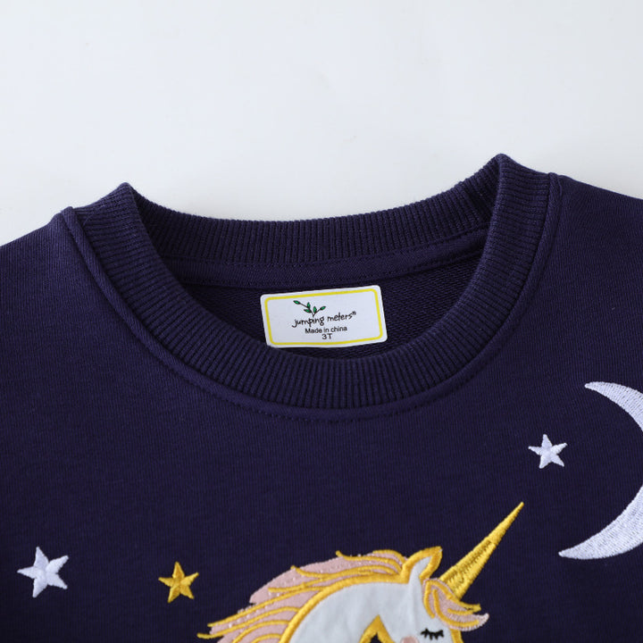 Mädchen Sweatshirt mit zauberhaftem Einhorn-Design Drune