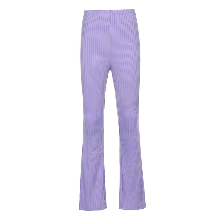 Damen Elegante Schlaghose aus weich strukturiertem Stoff Drune