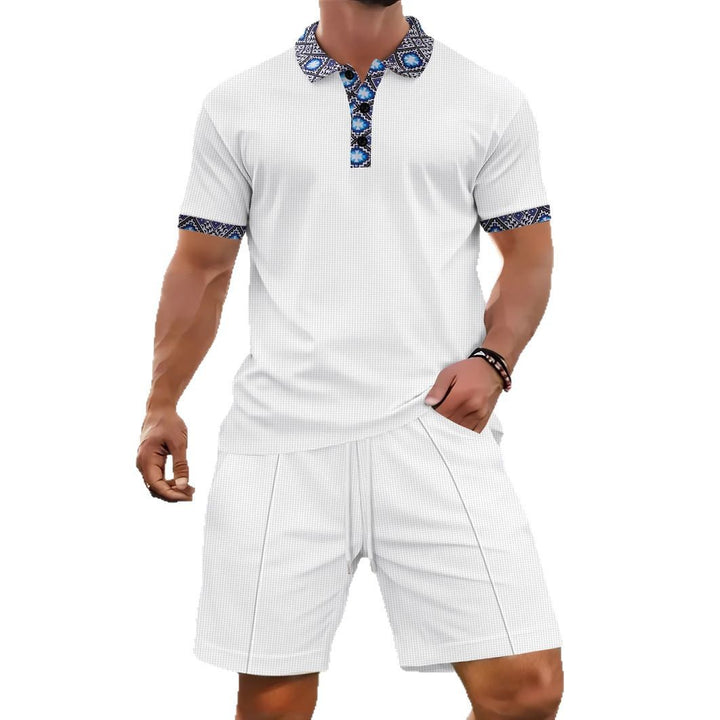 Herren Polohemd und Shorts Set Drune