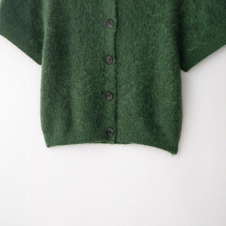 Damen leichte Kurzarm-Strickjacke Drune