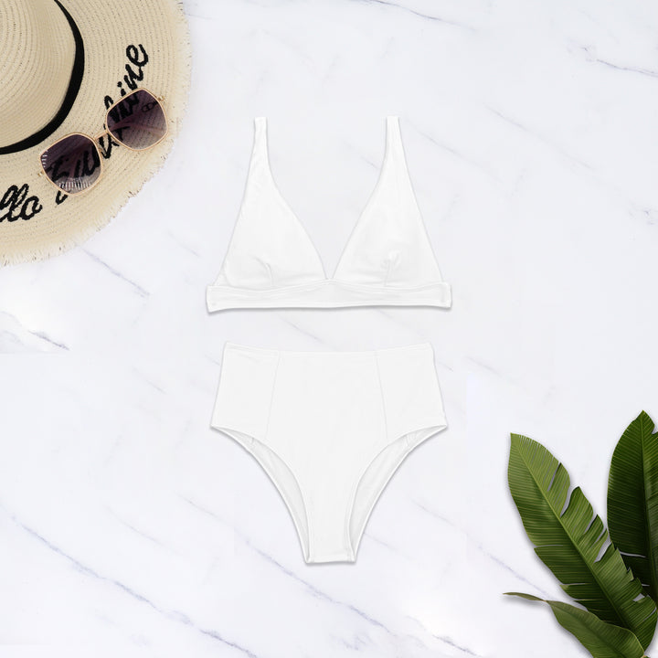Damen Hochgeschnittener Bikini mit tiefem V-Ausschnitt Drune