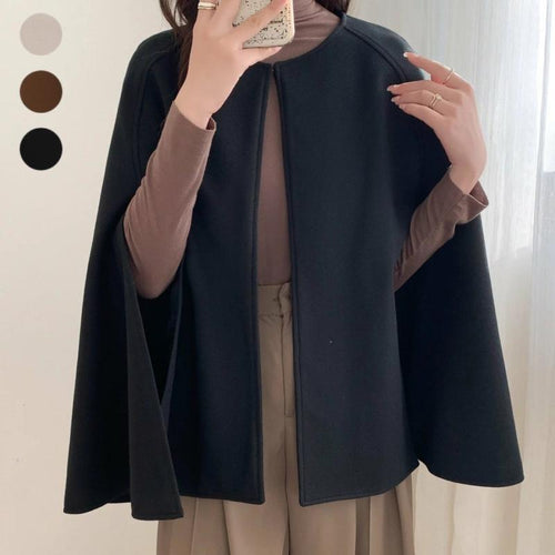 Damen elegante Umhangjacke Drune
