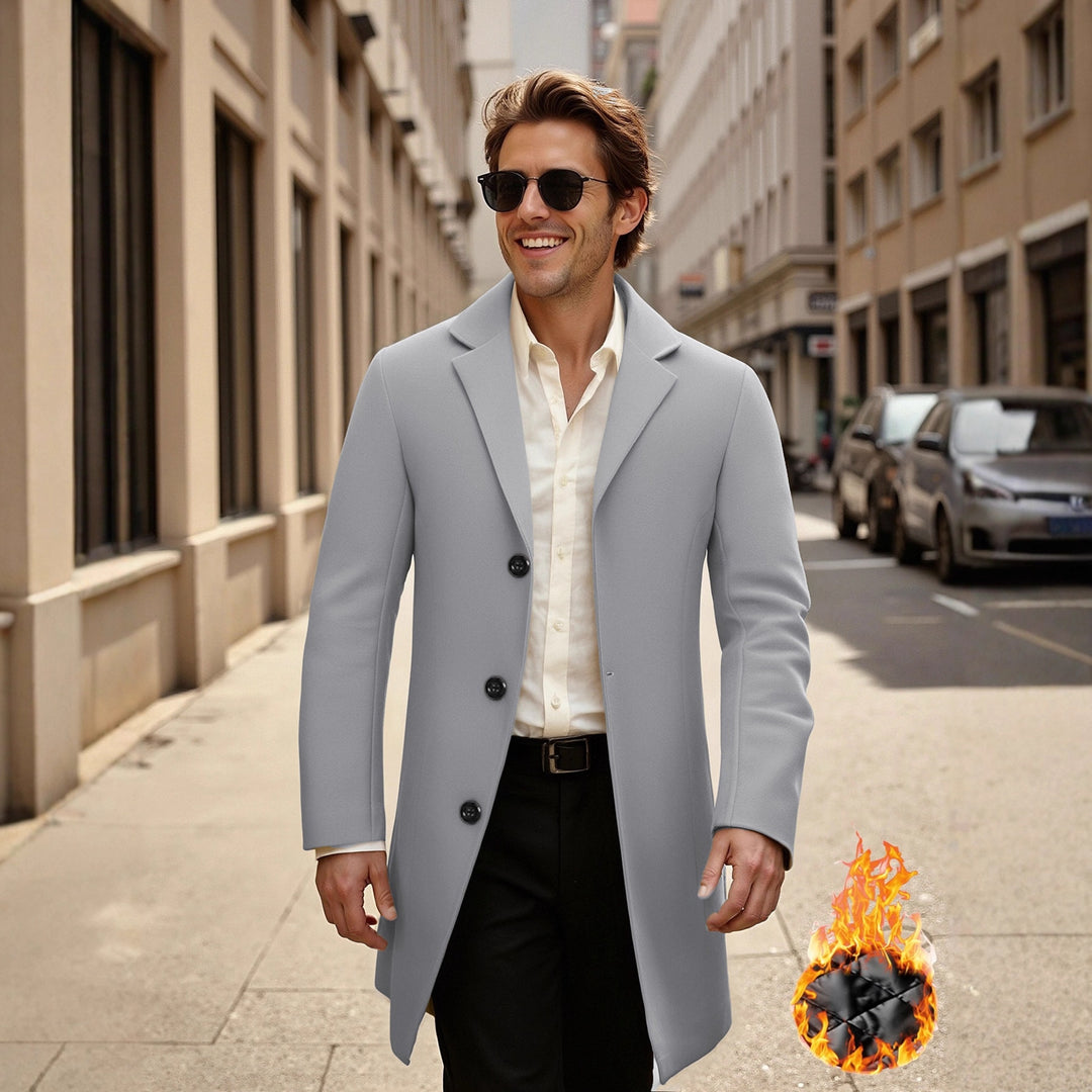 Herren eleganter und stilvoller Übercoat Drune