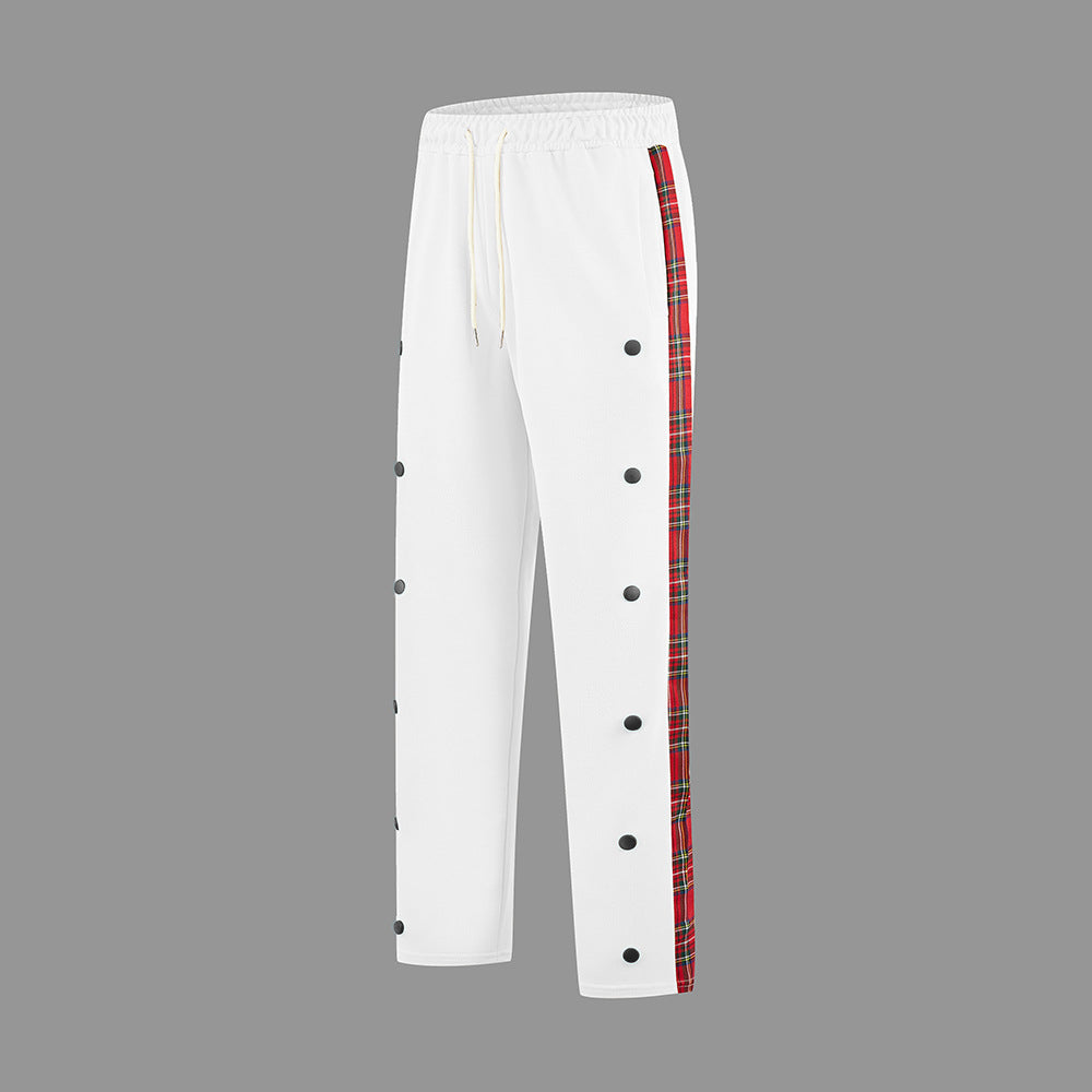 Herren Sportliche Jogginghose mit Druckknopf-Design und elastischem Bund Drune
