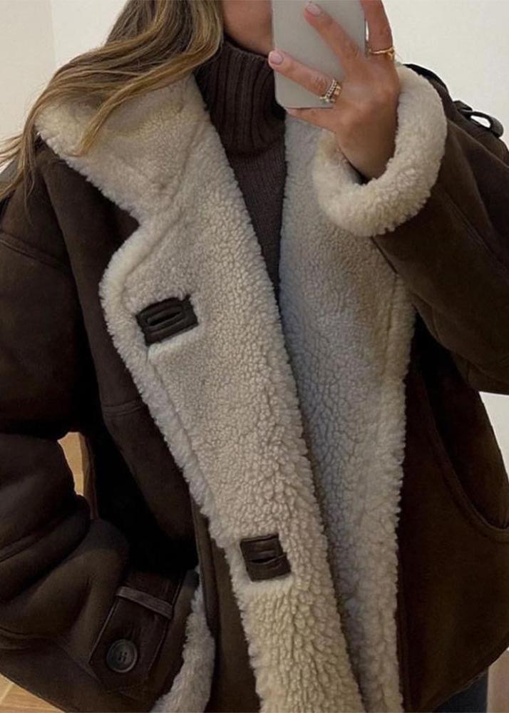 Drune | Aviator-Lammfelljacke