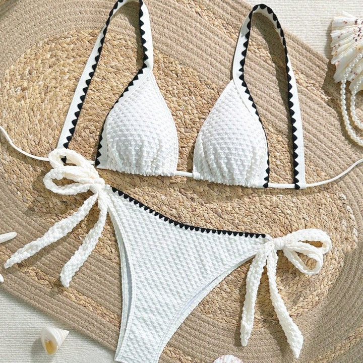 Damen Bikini-Set mit raffinierten Rüschendetails und verstellbaren Trägern Drune