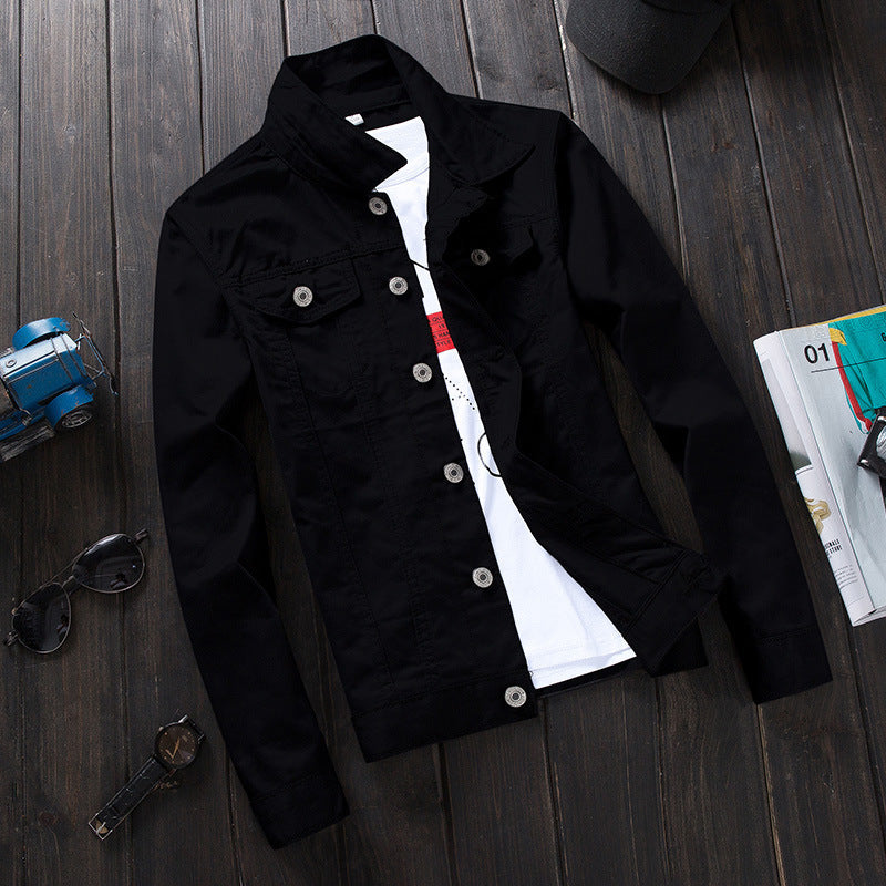 Damen leicht taillierte Denimjacke mit modischen Details Drune