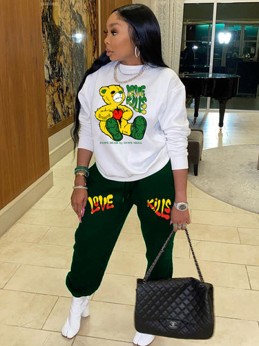 Damen Stylische Sweatpants Drune