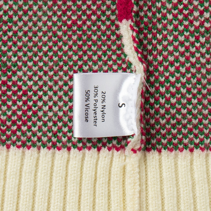 Damen Gemusterter Strickpullover mit fruchtigem Design und lässiger Passform Drune