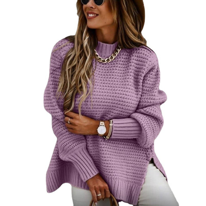Damen Grobstrickpullover mit strukturierter Oberfläche und lässigem Schnitt Drune