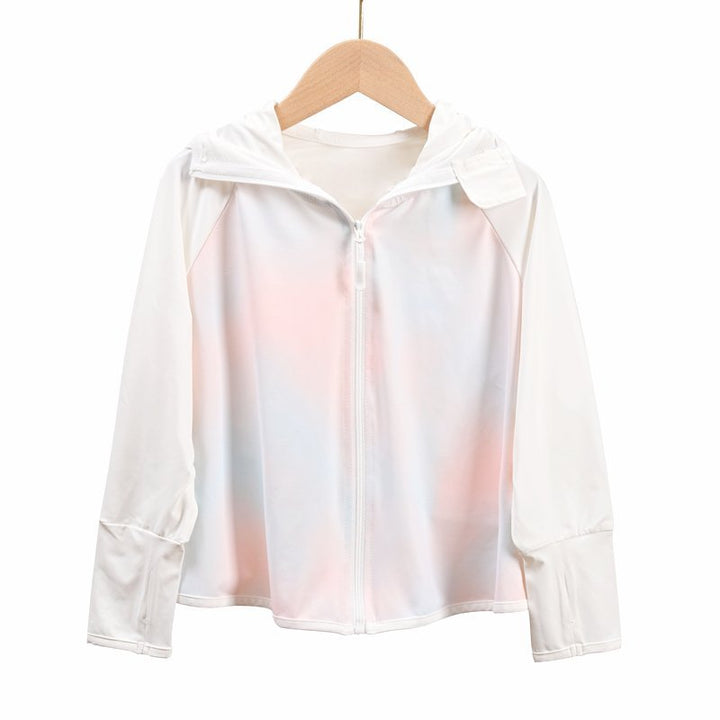 Damen UV-Schutzjacke mit atmungsaktivem Stoff und abnehmbarer Kapuze Drune