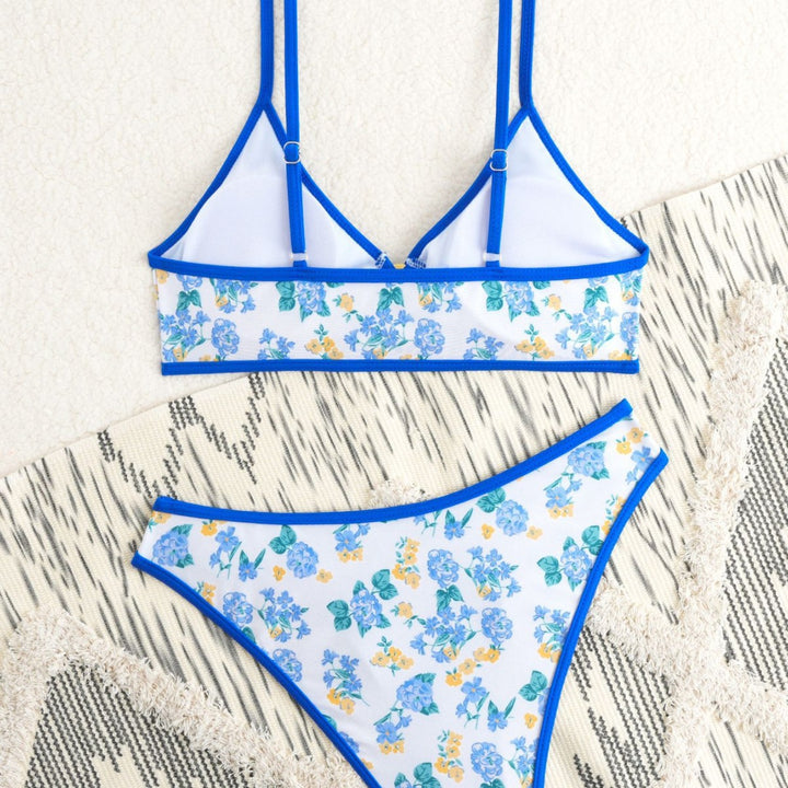 Damen Bikiniset mit verspieltem Blumendesign und komfortablem Schnitt Drune