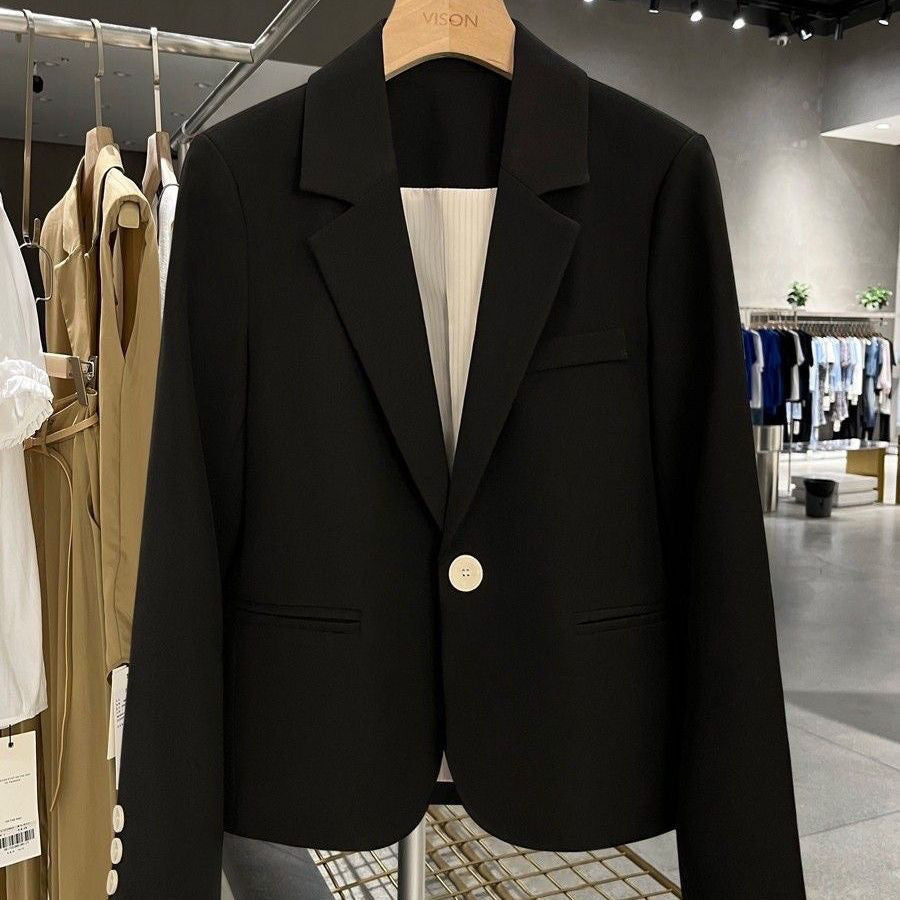 Damen Eleganter Blazer mit schmalem Schnitt Drune