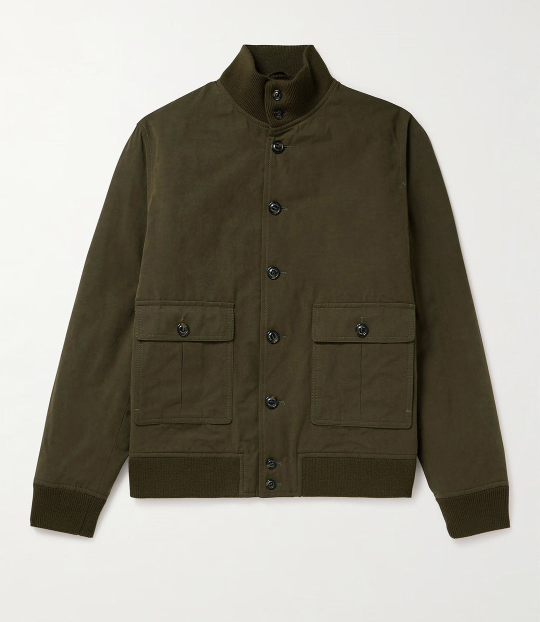 Herren stylische Suede-Jacke mit Knopfleiste Drune