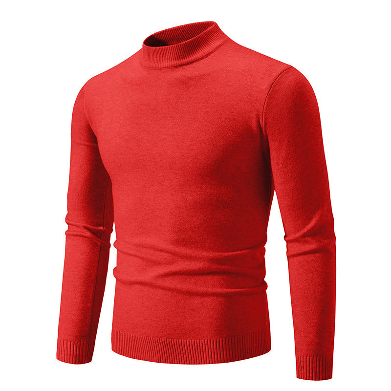 Herren Rollkragenpullover aus weichem Strickmaterial Drune