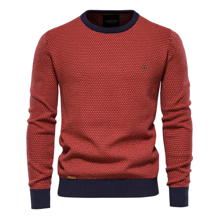 Herren Strickpullover im modernen Wabenmuster mit angenehmem Tragegefühl Drune