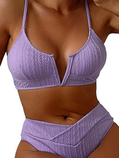 Damen Hochwertiges Bikini-Set mit V-Ausschnitt Drune