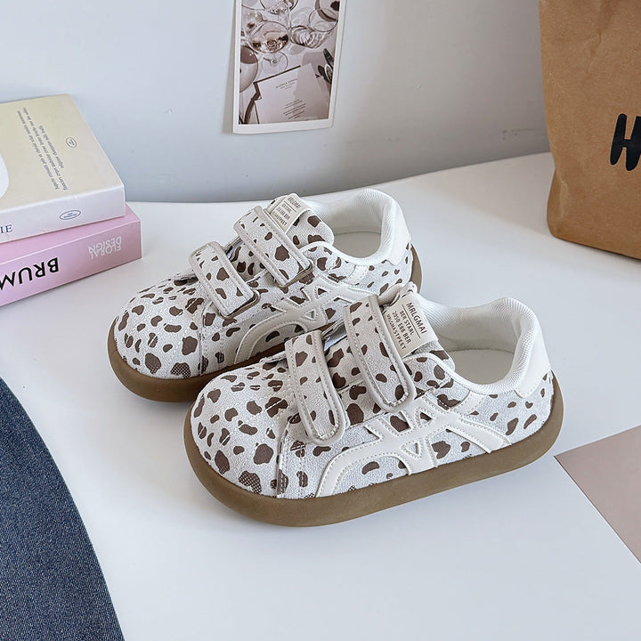 Damen Modische Sneaker mit Klettverschluss und tierischem Design Drune